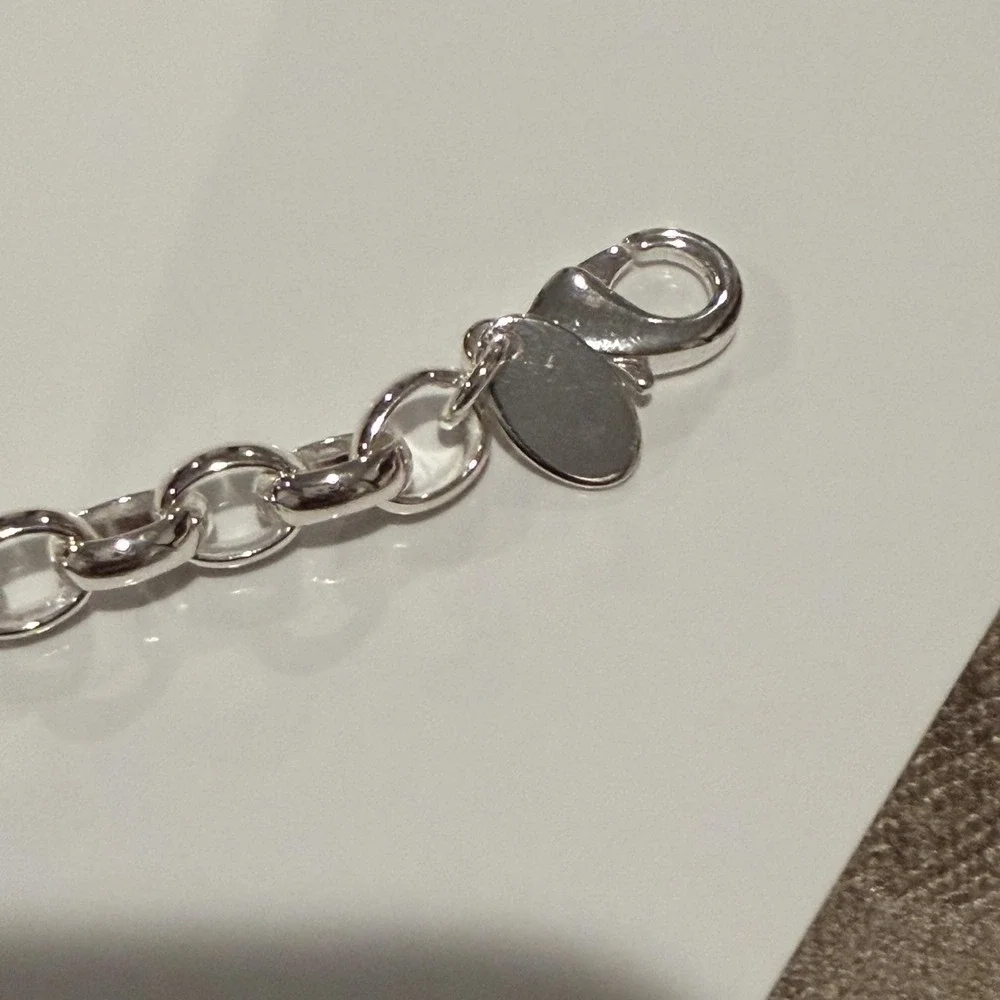 Origami Owl Silver Tone 5 Floating Crystal Charm Bracelet Locket Key Clover 7.5